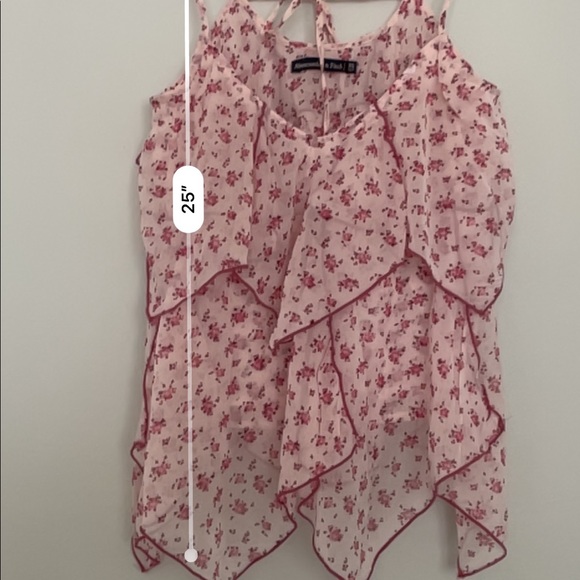 Abercrombie & Fitch floral asymmetrical tank top - Picture 3 of 4